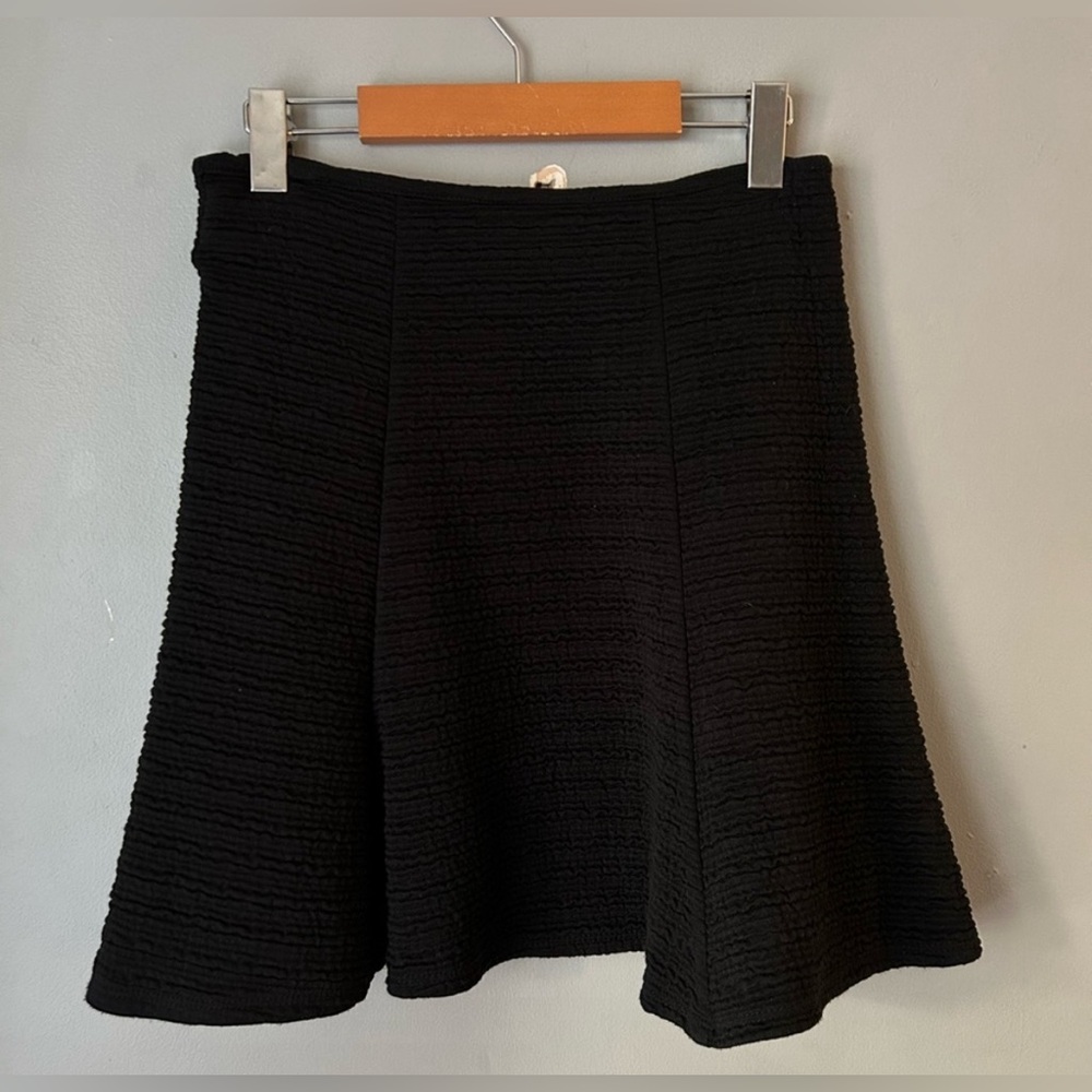 Maeve black textured mini skirt. Womens size small. Side zipper Great condition